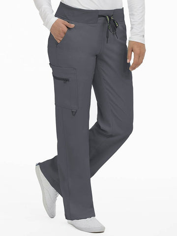 Med Couture 8747 ACTIVATE YOGA 1 CARGO POCKET PANT-PEWTER